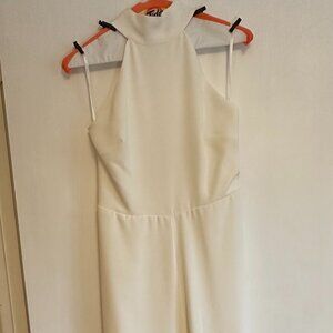 Revolve White Halter Jumpsuit - Lovers + Friends